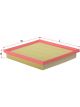 Sakura Air Filter Fits Wa5459 16546Aa150 16546Aa16A