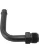 Aeroflow 90Â° Holley / Stromberg Inlet Fitting Black 5/8