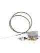 Aeroflow Kickdown Cable w/ Cover & Chrome Ends For GM TH400 Trans