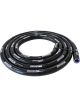 Aeroflow Gloss Black Reinforced Silicone Heater Hose 25mm ID 13Ft