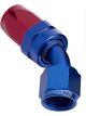 Aeroflow 100 Series Taper 45 Degree Hose End -6AN Blue/Red