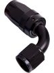 Aeroflow 100 Series Taper 90 Degree Hose End -6AN Black