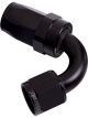 Aeroflow 100 Series Taper 120 Degree Hose End -6AN Black