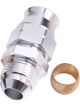 Aeroflow Tube to Male AN Adapter 1/4 Inch to -4AN Silver