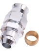 Aeroflow Tube to Male AN Adapter 3/8 Inch to -6AN Silver