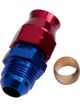 Aeroflow Tube to Male AN Adapter 1/2 Inch to -8AN Blue/Red