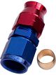 Aeroflow Tube to Female AN Adapter 5/16 Inch to -6AN Blue/Red