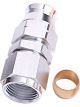 Aeroflow Tube to Female AN Adapter 5/8 Inch to -10AN Silver