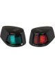 Narva 1 Nautical Mile LED Port & Starboard Lamps Black w/ Lenses 9-33V