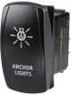 Narva Off/On LED Illuminated Sealed Rocker Switch Anchor Lights Blue