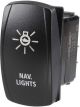 Narva Off/On LED Illuminated Sealed Rocker Switch Nav Lights Blue