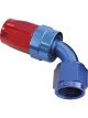 Aeroflow 100 Series Taper 60 Degree Hose End -6AN Blue/Red
