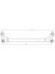 IBS Centre Tie Rod For Nissan Navara 4WD