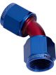 Aeroflow 45 Degree Female Swivel Coupler -3AN Blue