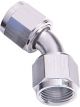 Aeroflow 45 Degree Female Swivel Coupler -3AN Silver