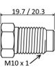 IBS Tube Nut Long 55mm Pipe