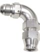 Aeroflow 90 Degree Tube to Male AN Adapter 1/2 Inch to -8AN Silver