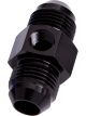 Aeroflow Straight Male to Male With 1/8 Inch Port -3AN Black