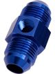 Aeroflow Straight Male to Male With 1/8 Inch Port -10AN Blue