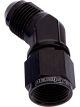 Aeroflow 45 Degree Female/Male Flare Swivel -8AN Black