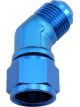 Aeroflow 45 Degree Female/Male Flare Swivel -12AN Blue