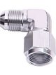 Aeroflow 90 Degree Female/Male Flare Swivel -4AN Silver