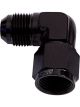 Aeroflow 90 Degree Female/Male Flare Swivel -6AN Black