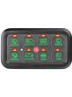 Hulk 4x4 Smart 8 Switch Panel Green Backlit Panel At 12V / 24V DC
