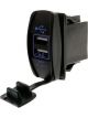 Hulk 4x4 Switch Size Dual USB Illumination Colour Blue 8-32V DC