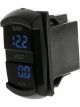 Hulk 4x4 Switch Size Dual Voltmeter Illumination Colour Blue 12-24V DC