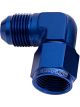 Aeroflow 90 Degree Female/Male Flare Swivel -16AN Blue