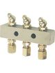 Alemlube Header Block 3 Outlets Comes with 6mm Fittings & Grease Nipples