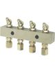 Alemlube Header Block 4 Outlets Comes with 6mm Fittings & Grease Nipples 