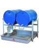 Alemlube Drum Spill Contain Rack 2 x 205 Litres. Corrosion Resistant