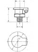 Alemlube Oil Hole Cover Style F 1/8