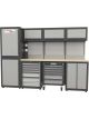 Alemlube Automotive 4-Cabinet Workstation. Overall Width: 2870mm 