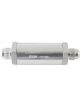 Aeroflow -6AN Turbo Inline Oil Filter Silver 30 Micron Washable