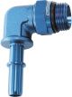 Aeroflow Push-On EFI Fuel Fittings - Blue 9.52mm, 90° (3/8)