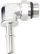 Aeroflow Push-On EFI Fuel Fittings - Silver 9.52mm, 90° (3/8)