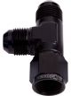 Aeroflow AN Tee Female Swivel On Run -16AN Black