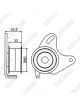 GMB Premium Timing Belt Tensioner Pulley