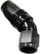Aeroflow 150 Taper Full Flow Swivel 45 Degree Hose End -8AN Black
