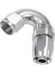 Aeroflow 150 Taper Full Flow Swivel 150 Degree Hose End -6AN Silver