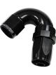Aeroflow 150 Taper Full Flow Swivel 150 Degree Hose End -8AN Black