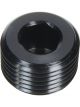 Allstar Fitting Plug 1/2 in NPT Allen Head Aluminum Black Anodize