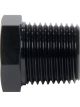 Allstar Fitting Plug 3/8 in NPT Hex Head Aluminum Black Anodize