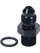 Allstar Adapter Straight 4 AN Male to 4 AN Male O-Ring Black