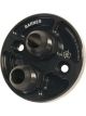Barnes Oil Filter Adapter Blockoff Bolt-On 12 AN Male Inlet Black