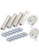 Design Engineering Protect-A-Boot & Wire Ki t 4 Cylinder Silver