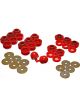 Energy Suspension Body Mount Red Set Hyper-Flex Polyurethane For Jeep